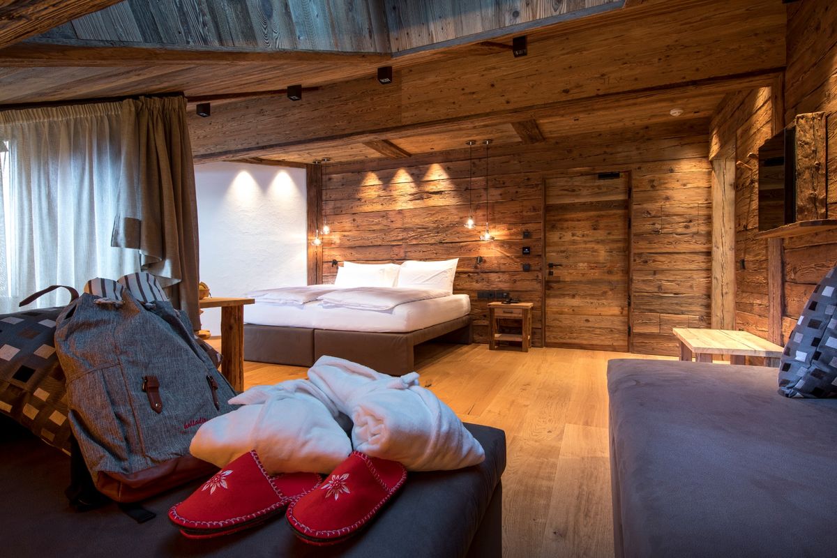 Bedroom in the Rinaldi family chalet