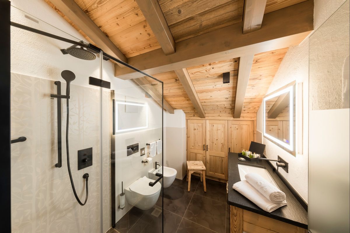 Detail of the Luxe Bedroom ready for winter stay