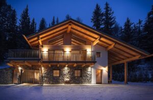 Chalet exterior in winter mood - Cortina d'Ampezzo